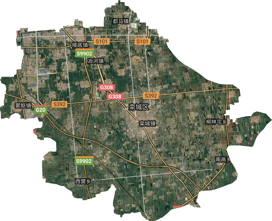 栾城区卫星图