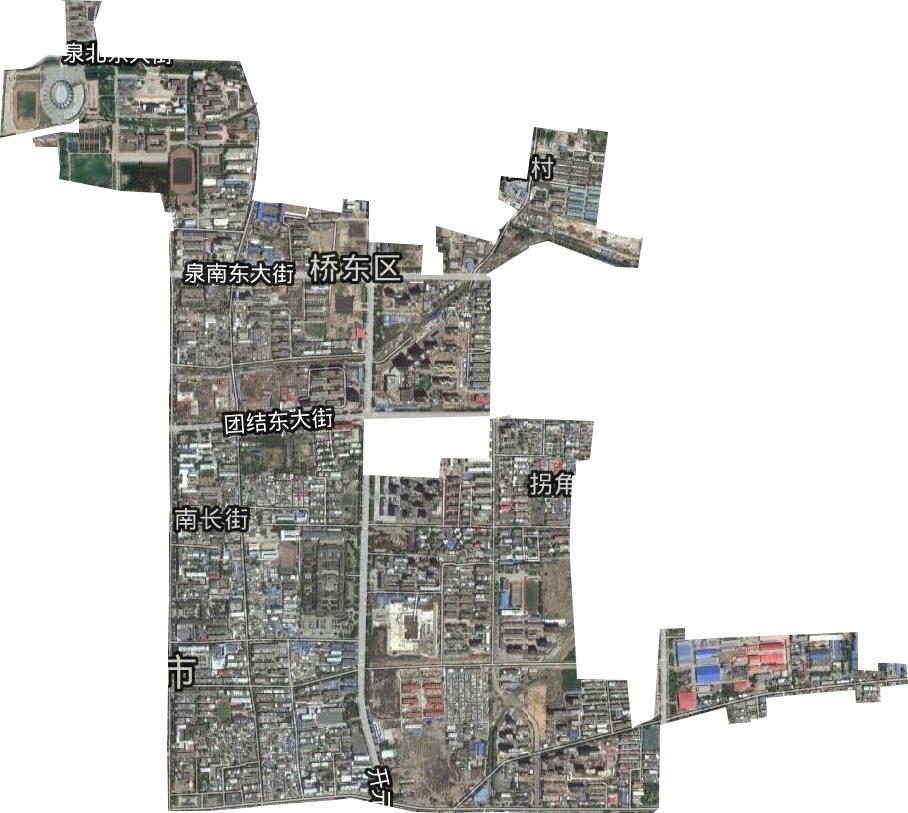 南长街街道卫星图