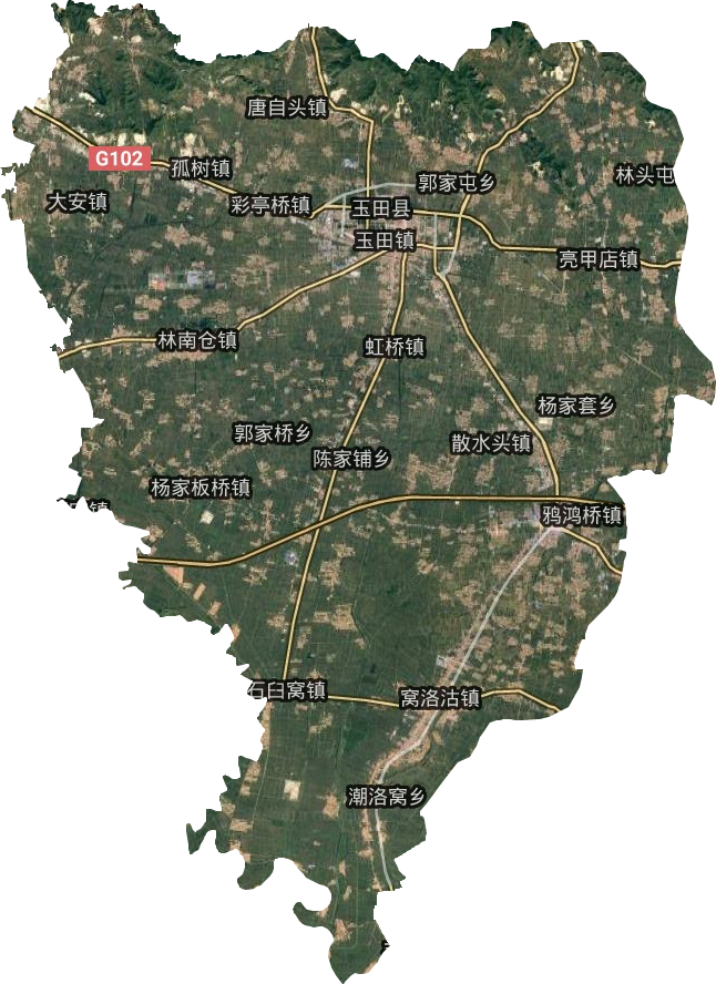 玉田县卫星图