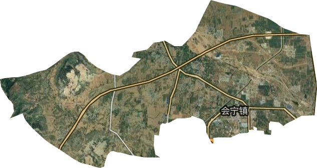 会宁镇卫星图