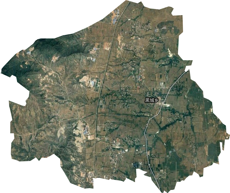 黑城乡卫星图