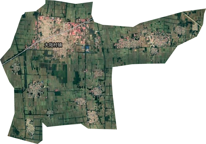 大陆村镇卫星图