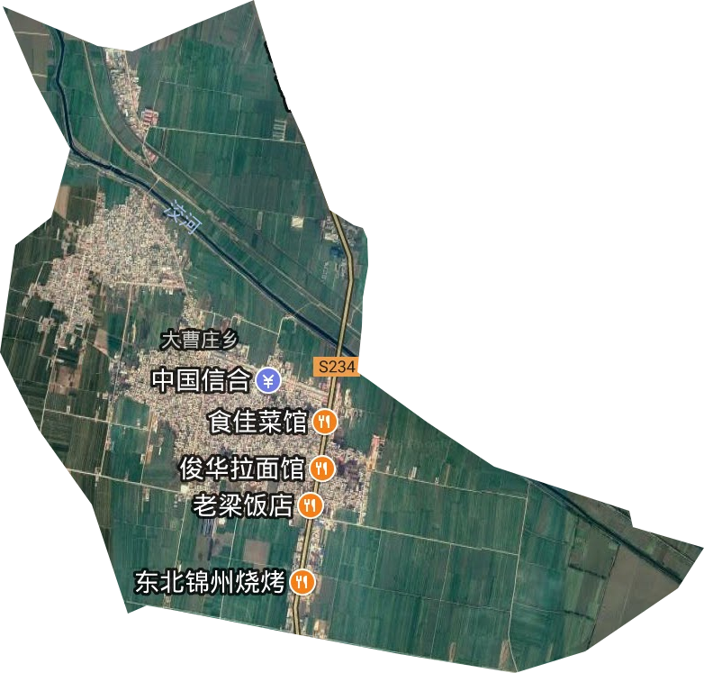 大曹庄乡卫星图