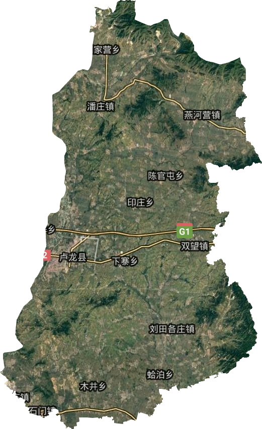 卢龙县卫星图