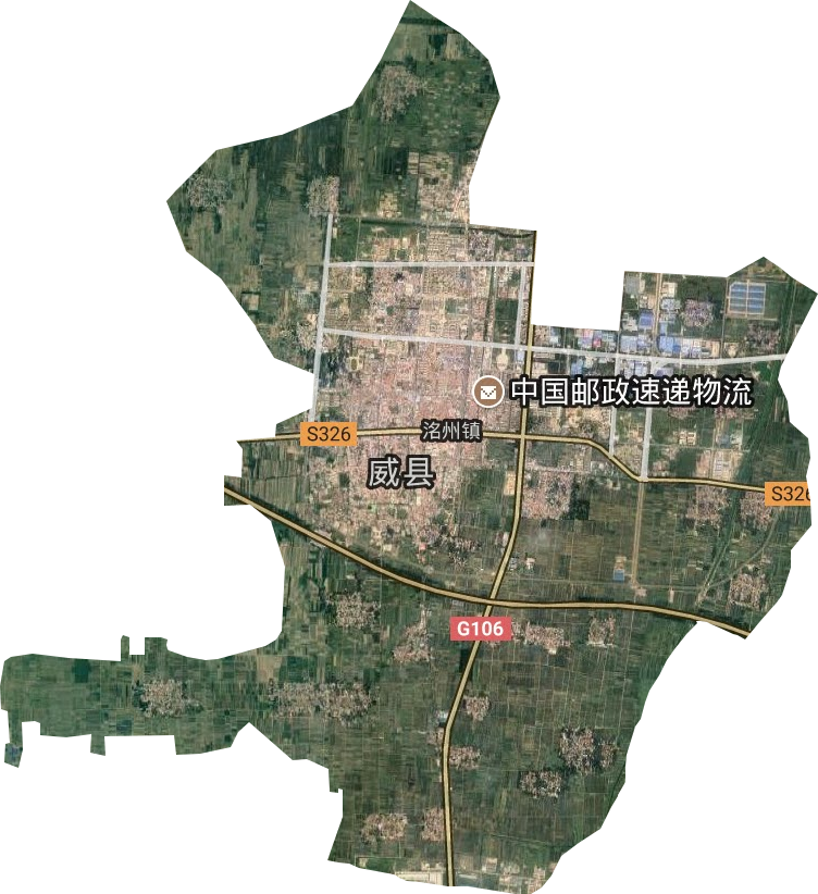 洺州镇卫星图