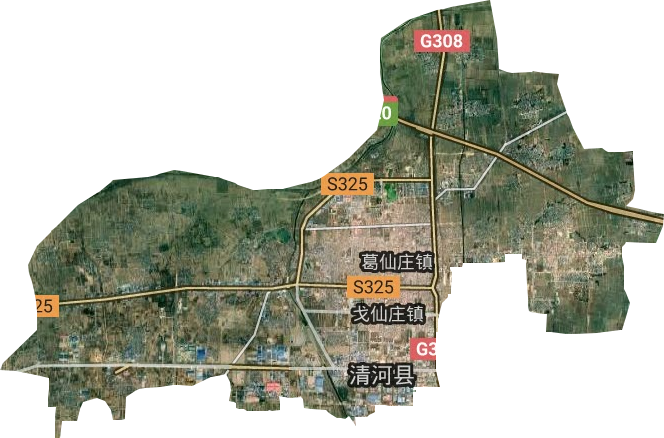 葛仙庄镇卫星图