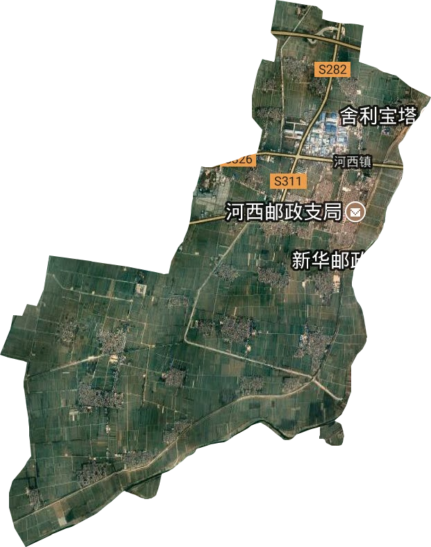 河西镇卫星图