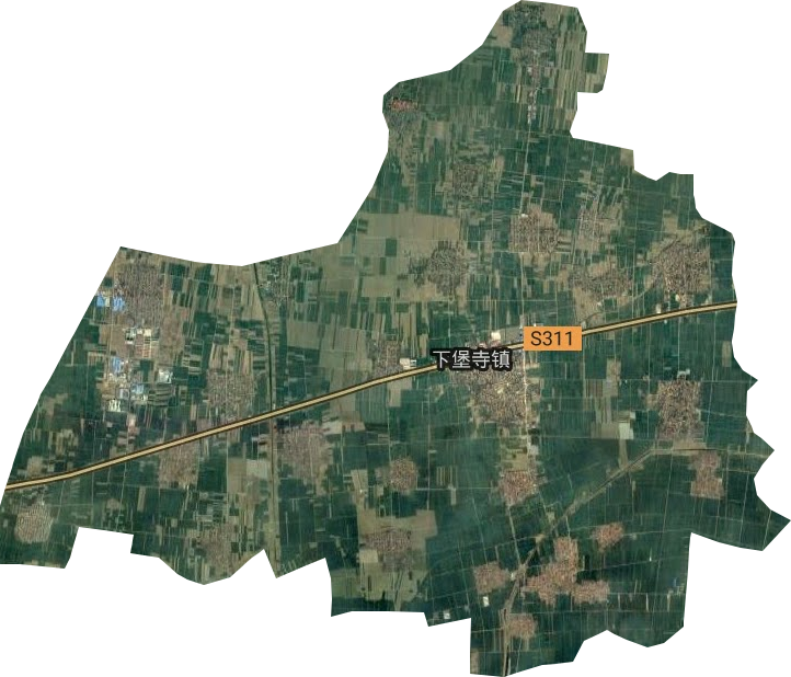 下堡寺镇卫星图