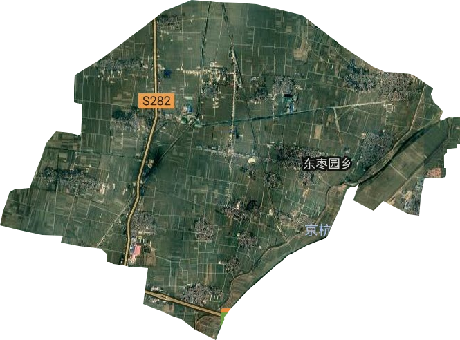 东枣园乡卫星图