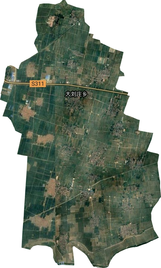 大刘庄乡卫星图