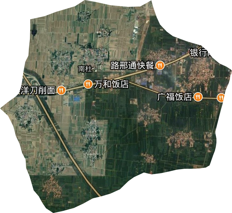 南杜街道卫星图