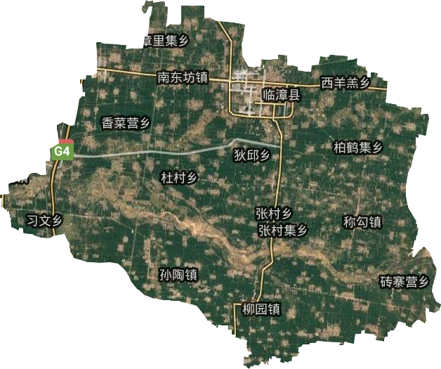 临漳县高清地形地图,临漳县高清谷歌地形地图