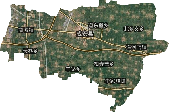 成安县卫星图