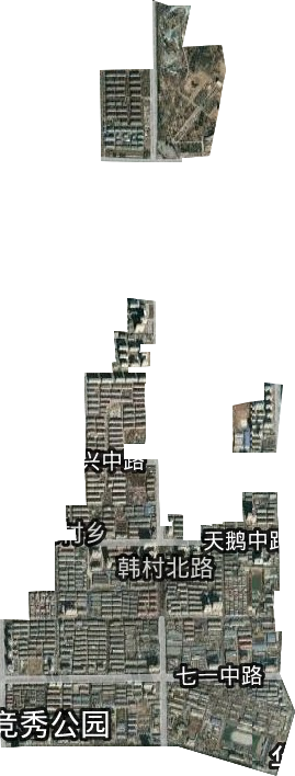 韩村北路街道卫星图
