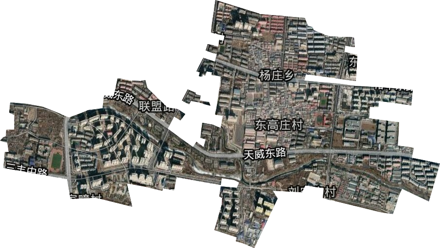 联盟街道卫星图