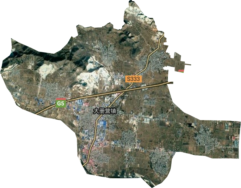 大册营镇卫星图