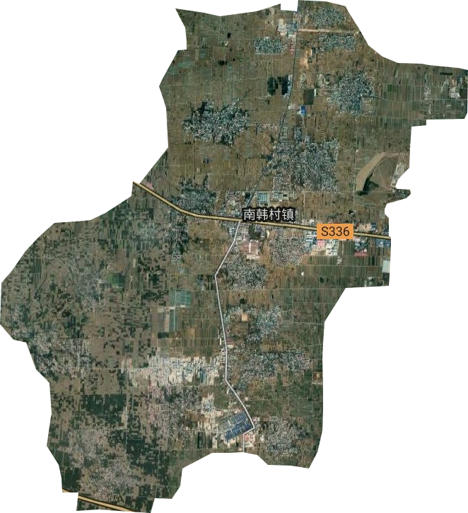 南韩村镇卫星图