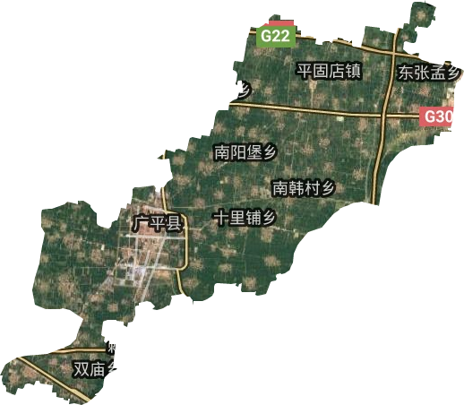 广平县卫星图