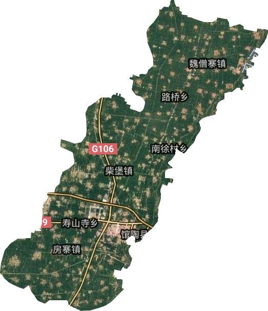 馆陶县卫星图