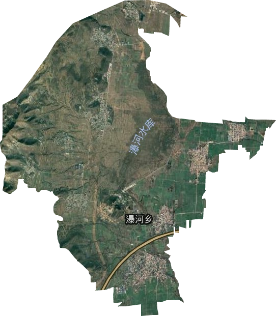 瀑河乡卫星图