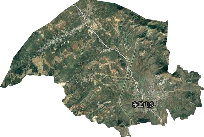 东釜山乡卫星图