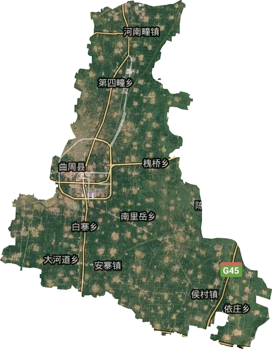 曲周县卫星图