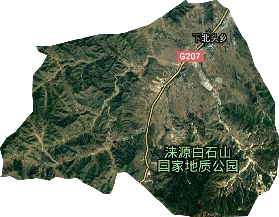 白石山镇卫星图