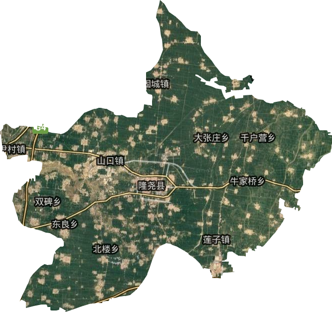 隆尧县卫星图
