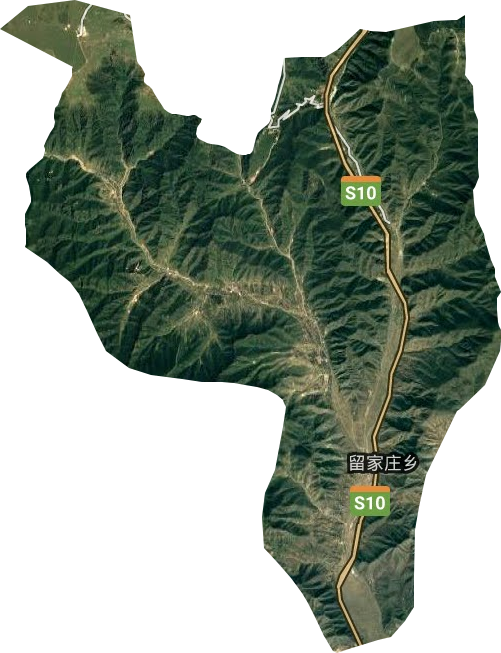 留家庄乡卫星图