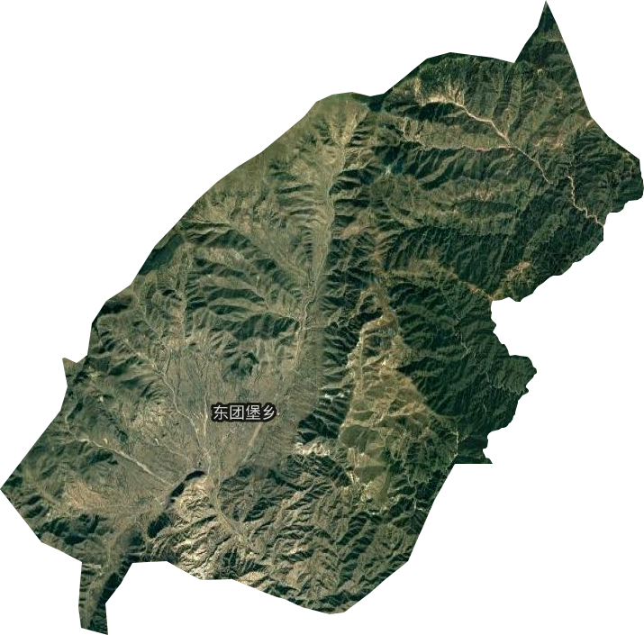 东团堡乡卫星图