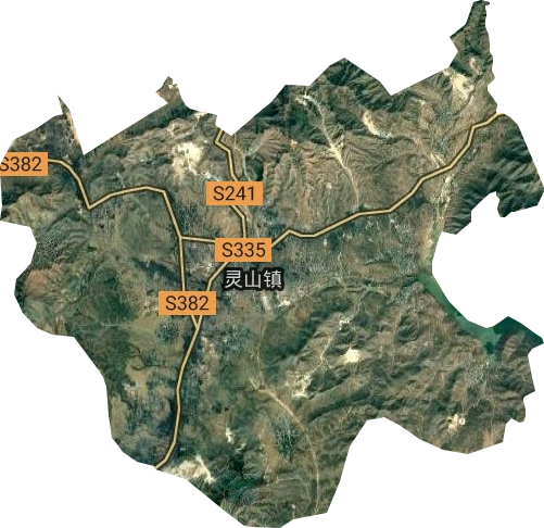 灵山镇卫星图