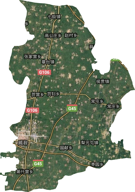 威县卫星图