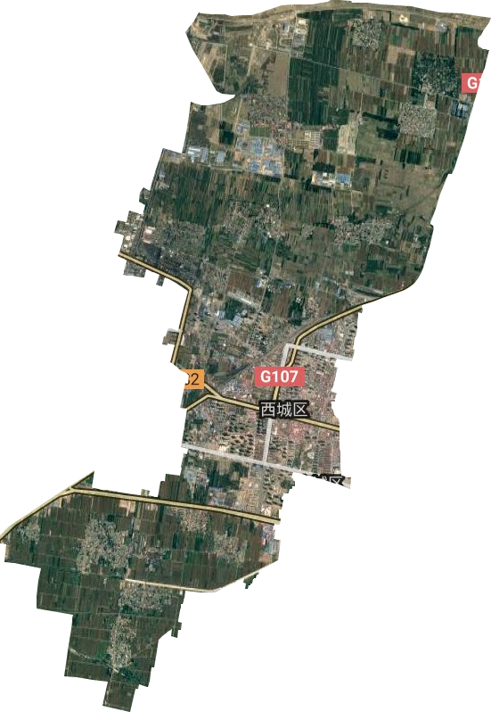 西城区街道卫星图