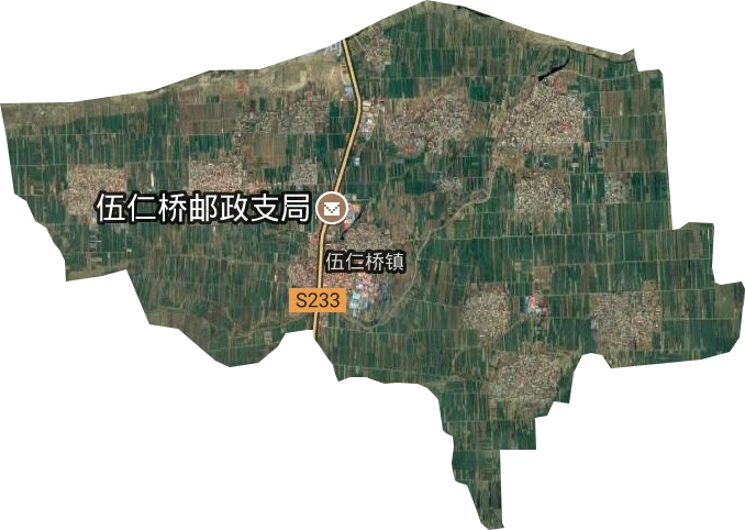 伍仁桥镇卫星图