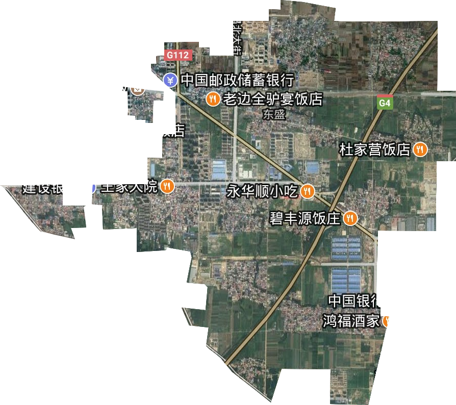 东盛街道卫星图