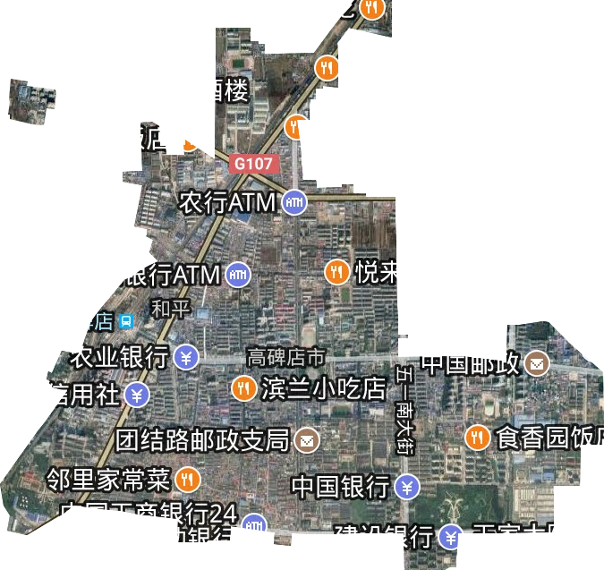兴华路街道卫星图
