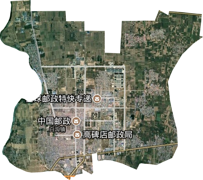白沟镇卫星图