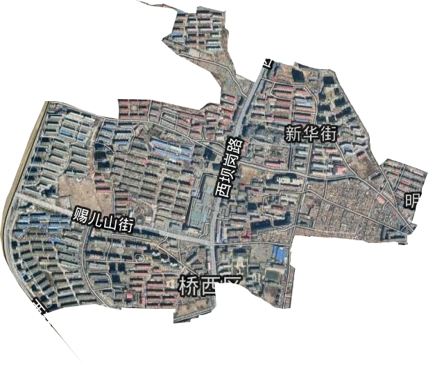 新华街街道卫星图