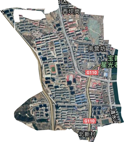 南营坊街道卫星图
