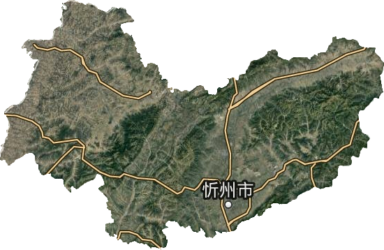 忻州市卫星图