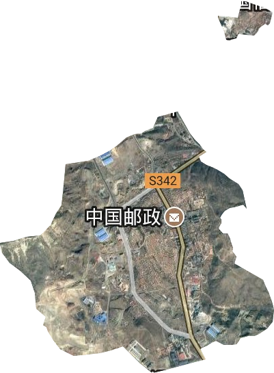 煤矿街道卫星图