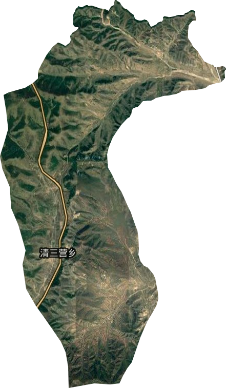 清三营乡卫星图