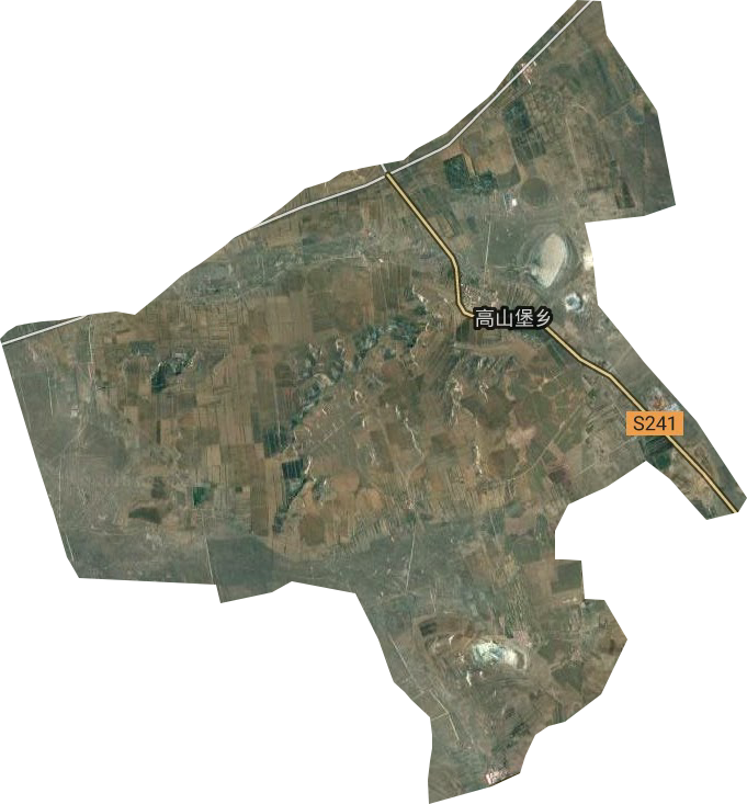 高山堡乡卫星图