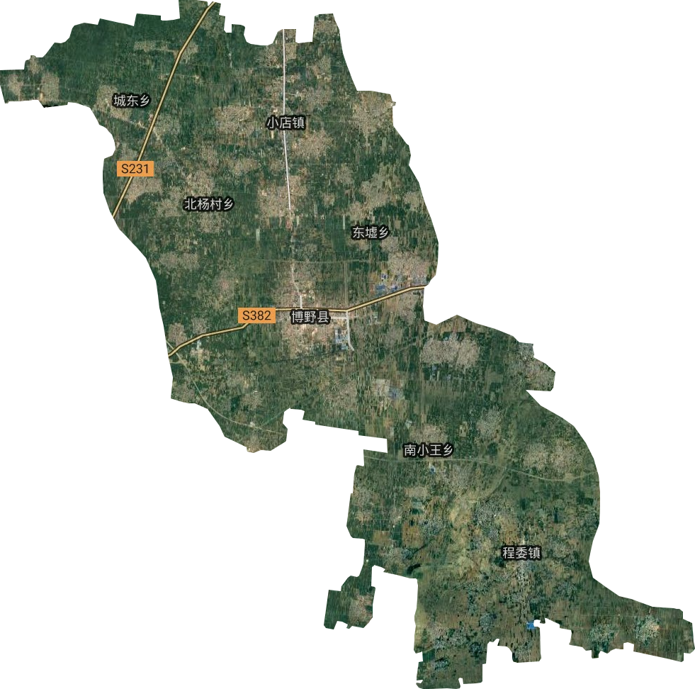 博野县卫星图
