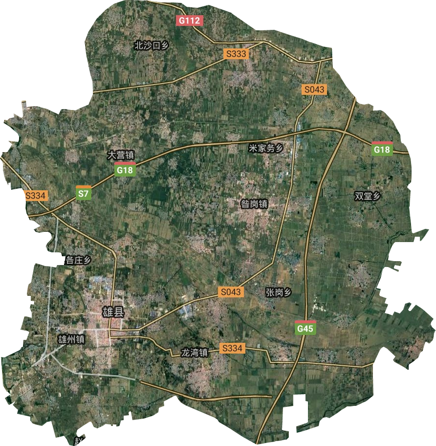 雄县卫星图