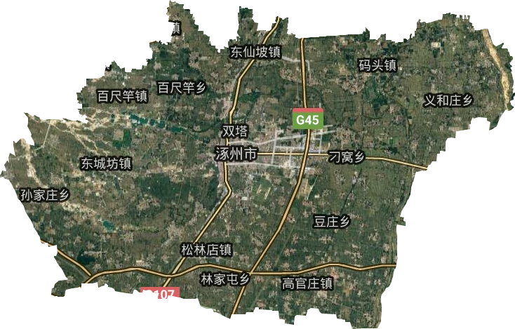 涿州市卫星图