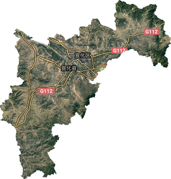 宣化区卫星图