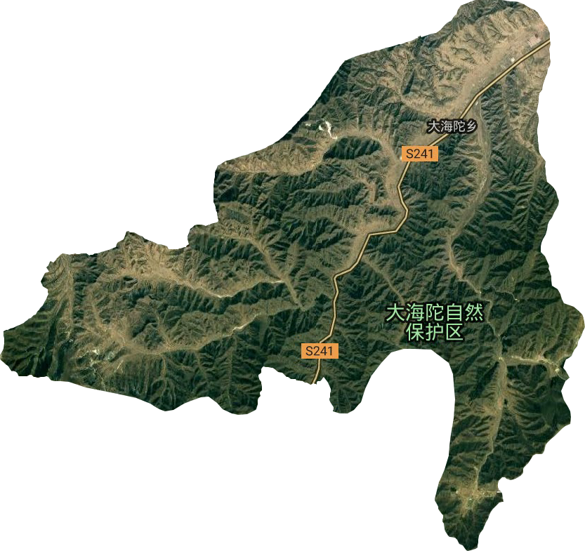 大海陀乡卫星图