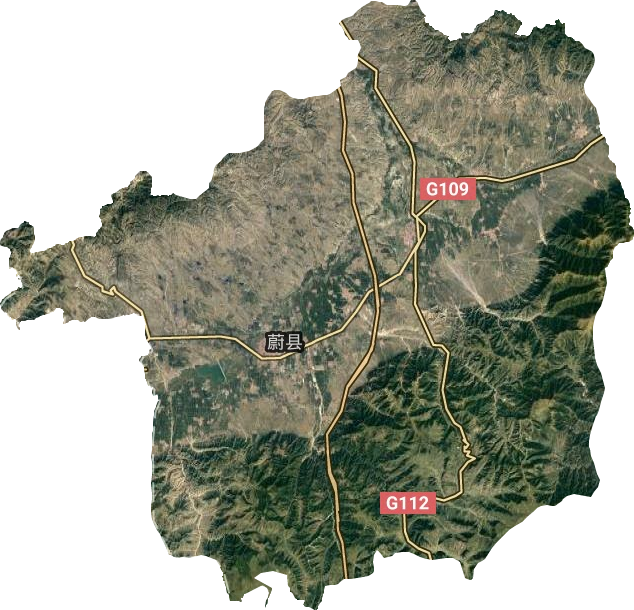 蔚县卫星图
