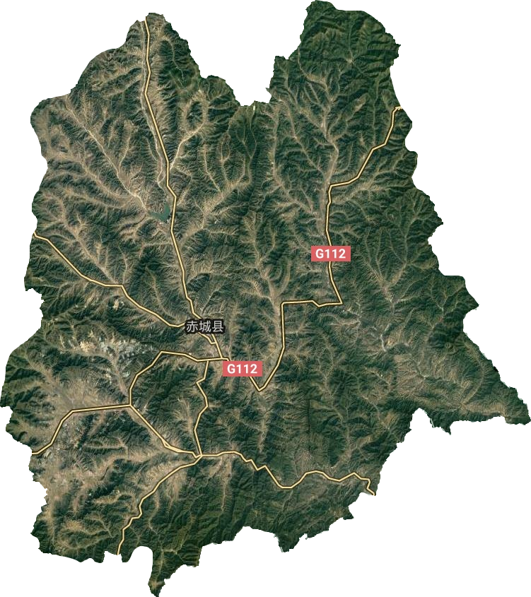 赤城县卫星图